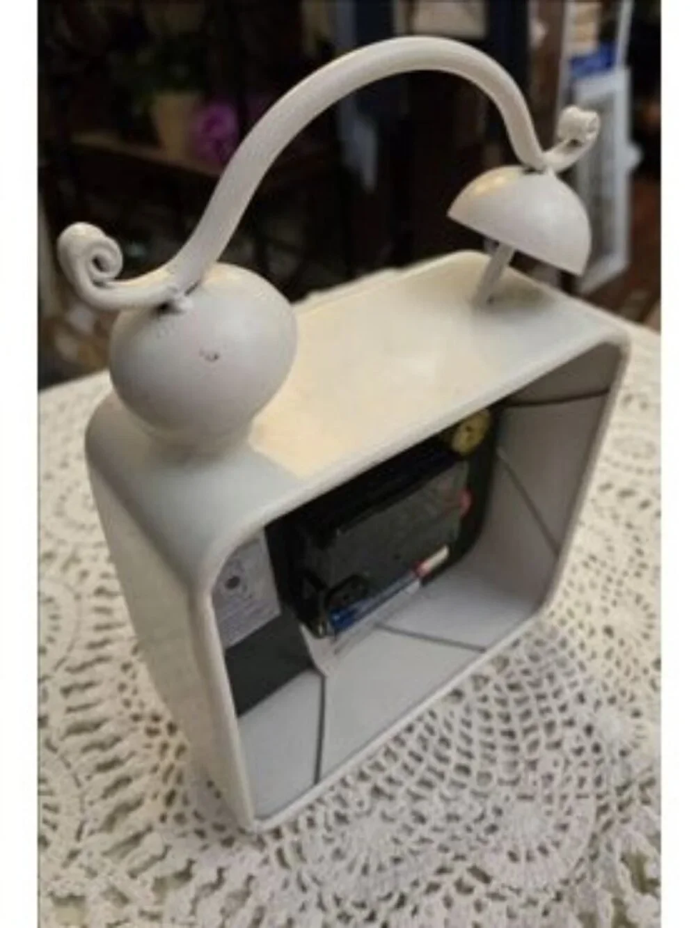 Distressed World Clock with ball feet